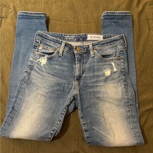 AG-ED Blue Denim Leggings